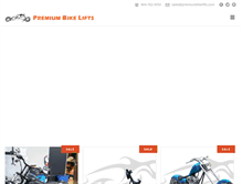 Tablet Screenshot of premiumbikelifts.com